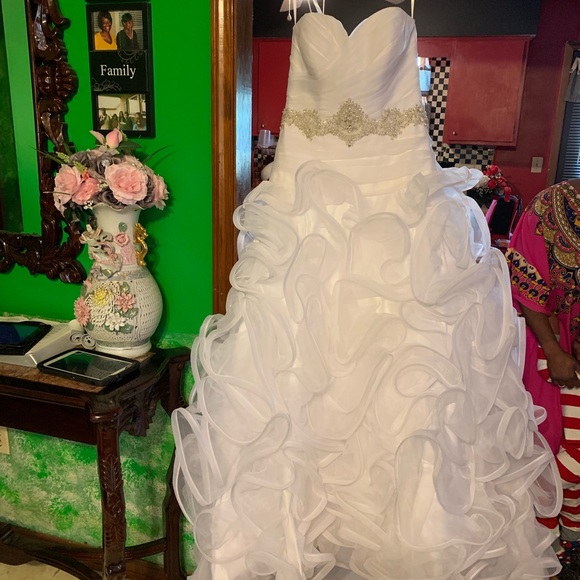 Wedding dress never worn from David’s Bridal.